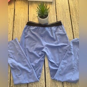 Women's Grey's Anatomy Stretchy Medical Scrub Pants, Sky Blue, Size Medium TALL